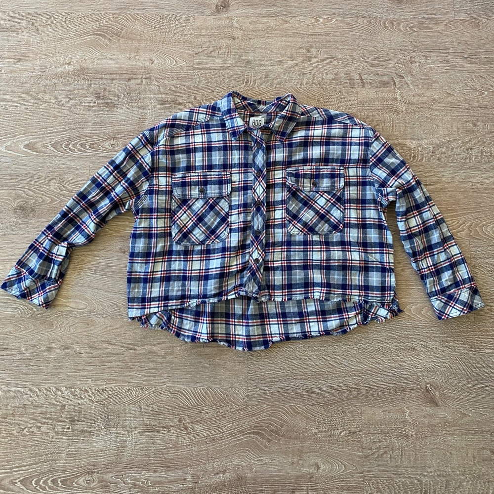 BDG Cropped Flannel - Size M